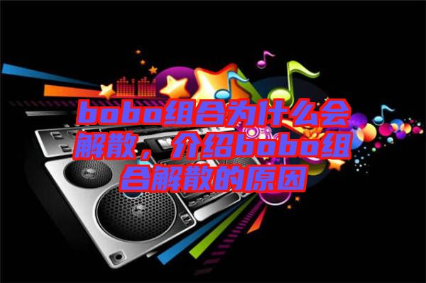 bobo組合為什么會解散，介紹bobo組合解散的原因