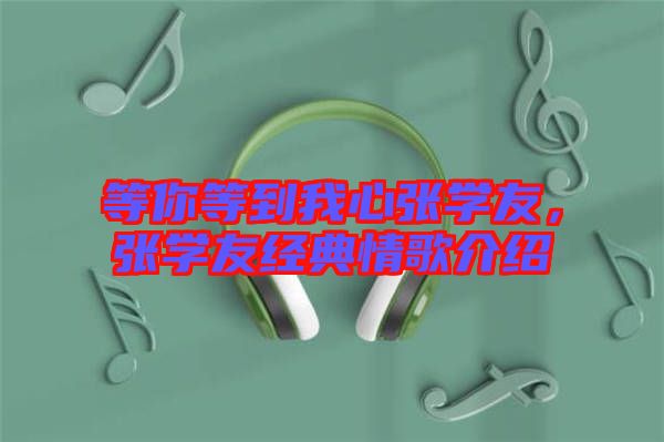 等你等到我心張學(xué)友，張學(xué)友經(jīng)典情歌介紹