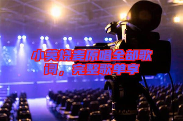 小莫燒麥原唱全部歌詞，完整歌單享