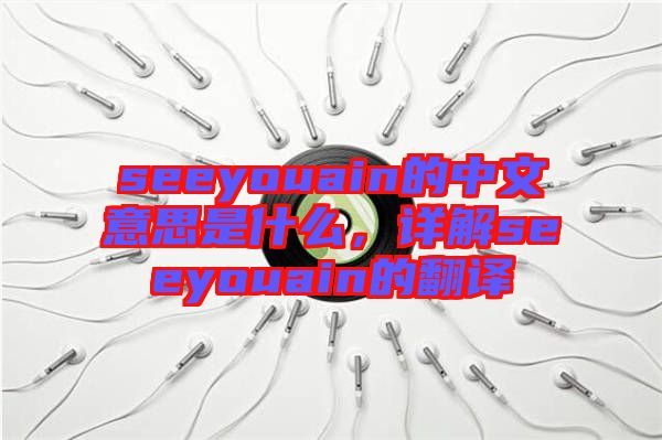 seeyouain的中文意思是什么，詳解seeyouain的翻譯