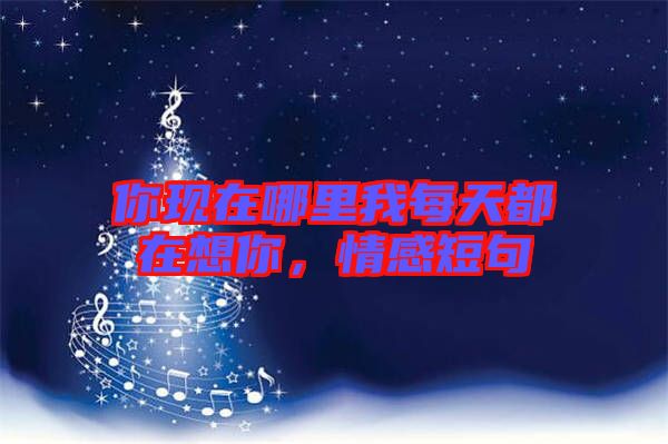 你現(xiàn)在哪里我每天都在想你，情感短句