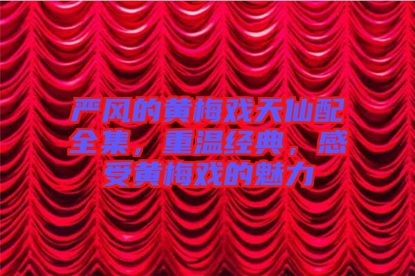 嚴(yán)風(fēng)的黃梅戲天仙配全集，重溫經(jīng)典，感受黃梅戲的魅力