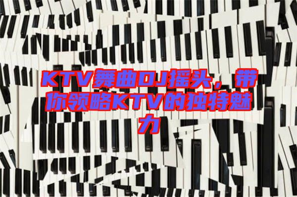 KTV舞曲DJ搖頭，帶你領(lǐng)略KTV的獨特魅力