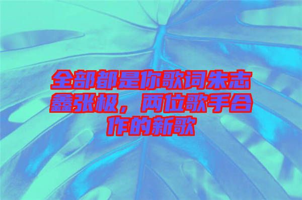 全部都是你歌詞朱志鑫張極，兩位歌手合作的新歌