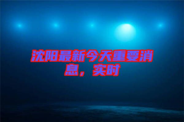 沈陽最新今天重要消息，實(shí)時(shí)