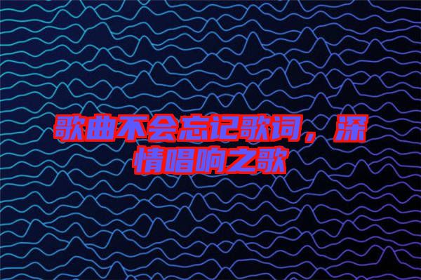 歌曲不會(huì)忘記歌詞，深情唱響之歌