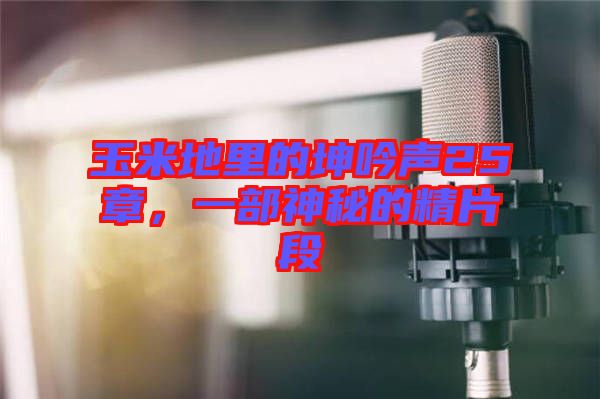 玉米地里的坤吟聲25章，一部神秘的精片段