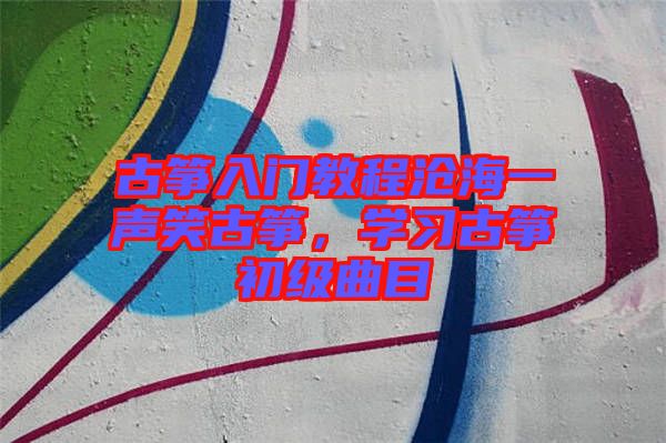 古箏入門教程滄海一聲笑古箏，學(xué)習(xí)古箏初級曲目