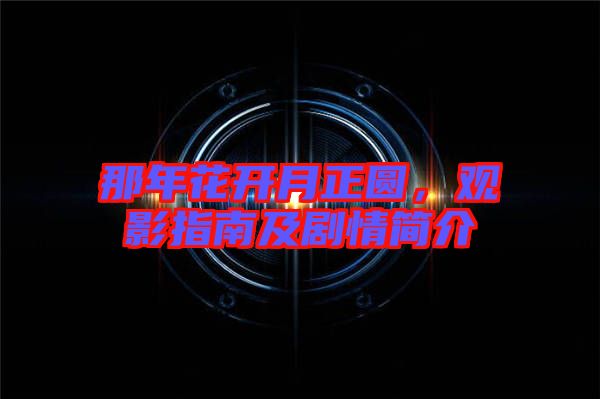那年花開(kāi)月正圓，觀影指南及劇情簡(jiǎn)介