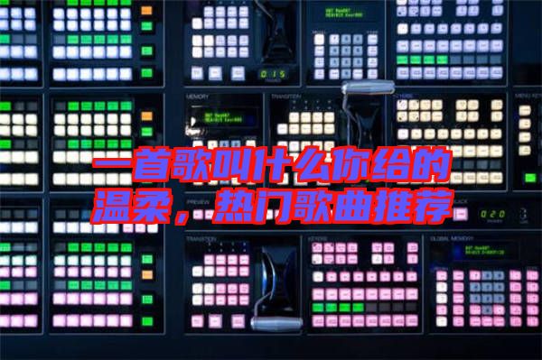 一首歌叫什么你給的溫柔，熱門歌曲推薦