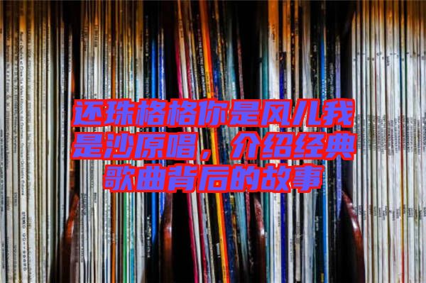 還珠格格你是風兒我是沙原唱，介紹經(jīng)典歌曲背后的故事