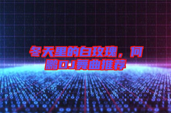 冬天里的白玫瑰，何鵬DJ舞曲推薦