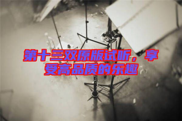 第十三雙原版試聽(tīng)，享受高品質(zhì)的樂(lè)趣