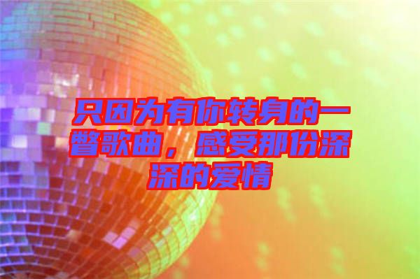 只因?yàn)橛心戕D(zhuǎn)身的一瞥歌曲，感受那份深深的愛(ài)情