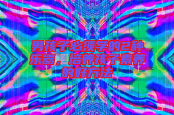 男孩子必須學(xué)的2種樂器，培養(yǎng)孩子素養(yǎng)的好方法