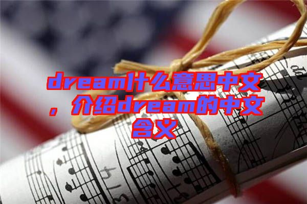 dream什么意思中文，介紹dream的中文含義