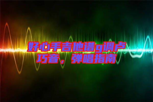 好心手吉他譜g調盧巧音，彈唱指南