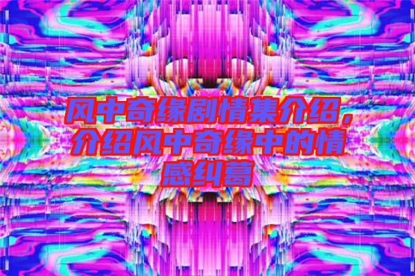 風(fēng)中奇緣劇情集介紹，介紹風(fēng)中奇緣中的情感糾葛