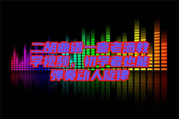 二胡曲譜一壺老酒教學(xué)視頻，初學(xué)者也能彈奏動(dòng)人旋律