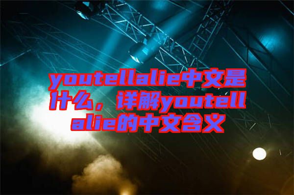 youtellalie中文是什么，詳解youtellalie的中文含義