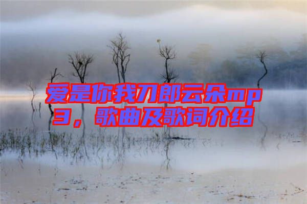 愛(ài)是你我刀郎云朵mp3，歌曲及歌詞介紹