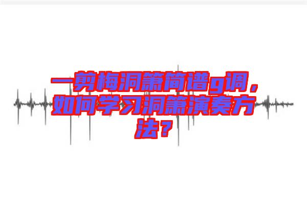 一剪梅洞簫簡譜g調(diào)，如何學(xué)習(xí)洞簫演奏方法？