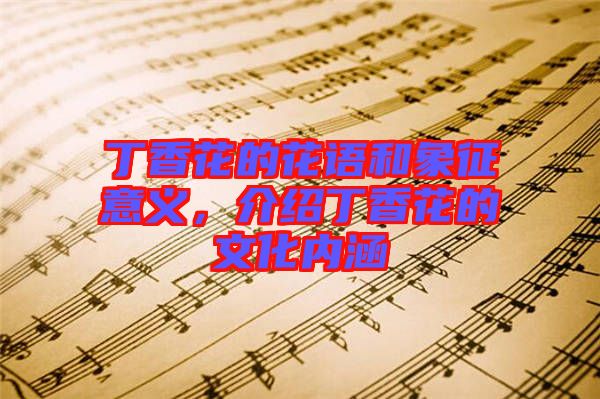 丁香花的花語和象征意義，介紹丁香花的文化內(nèi)涵