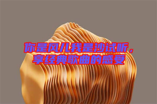 你是風(fēng)兒我是沙試聽，享經(jīng)典歌曲的感受