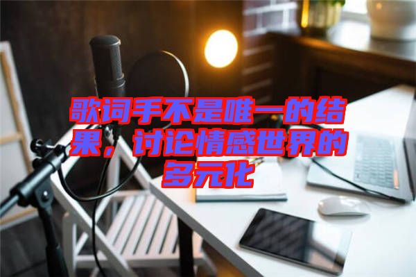 歌詞手不是唯一的結(jié)果，討論情感世界的多元化