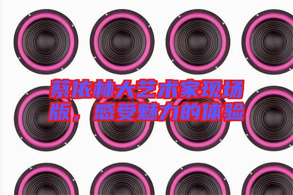 蔡依林大藝術家現(xiàn)場版，感受魅力的體驗