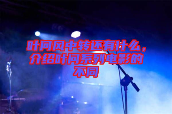 葉問風中轉(zhuǎn)還有什么，介紹葉問系列電影的不同