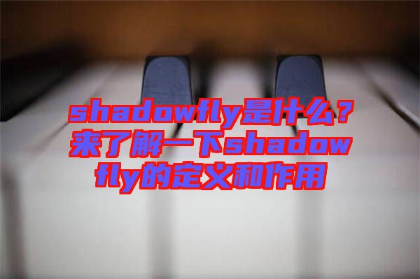 shadowfly是什么？來(lái)了解一下shadowfly的定義和作用