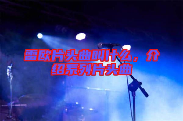 雷歐片頭曲叫什么，介紹系列片頭曲