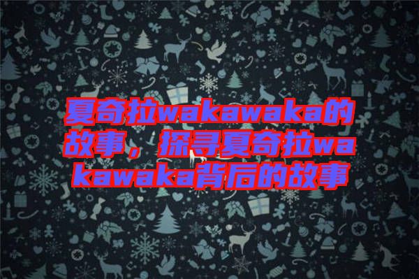 夏奇拉wakawaka的故事，探尋夏奇拉wakawaka背后的故事