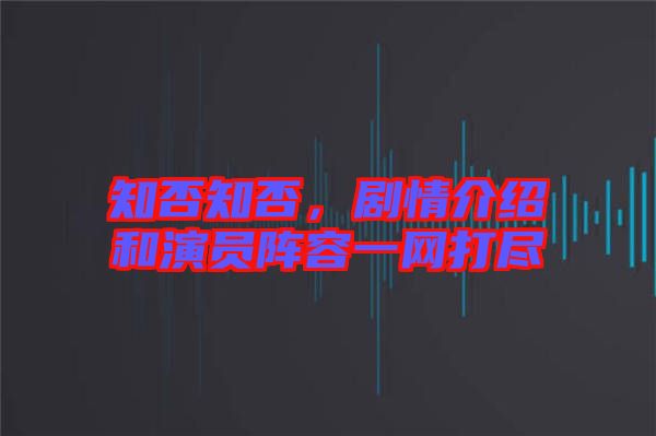 知否知否，劇情介紹和演員陣容一網(wǎng)打盡