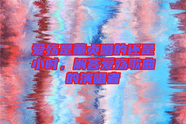 愛殤是董貞唱的還是小時(shí)，解答愛殤歌曲的演唱者