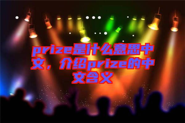prize是什么意思中文，介紹prize的中文含義