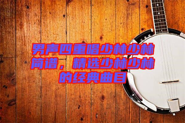 男聲四重唱少林少林簡譜，精選少林少林的經(jīng)典曲目