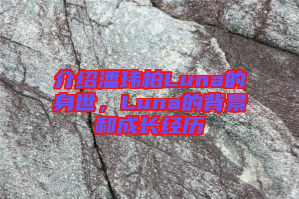 介紹潘瑋柏Luna的身世，Luna的背景和成長經(jīng)歷