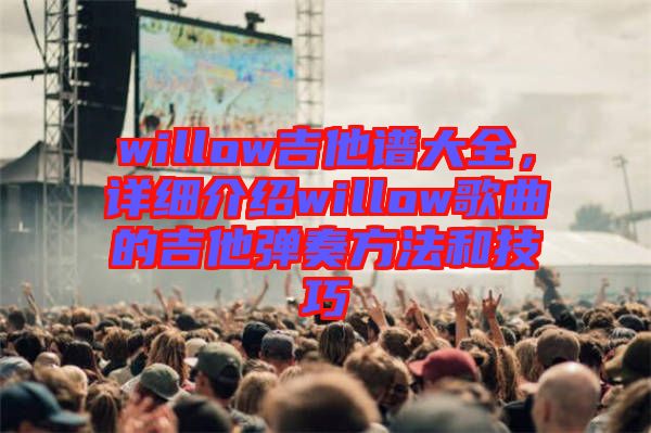 willow吉他譜大全，詳細(xì)介紹willow歌曲的吉他彈奏方法和技巧