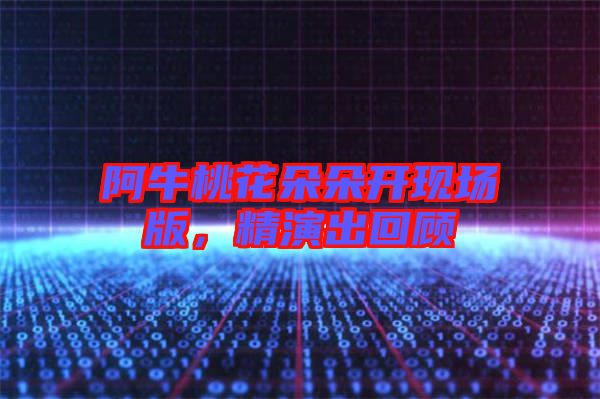 阿牛桃花朵朵開現(xiàn)場(chǎng)版，精演出回顧