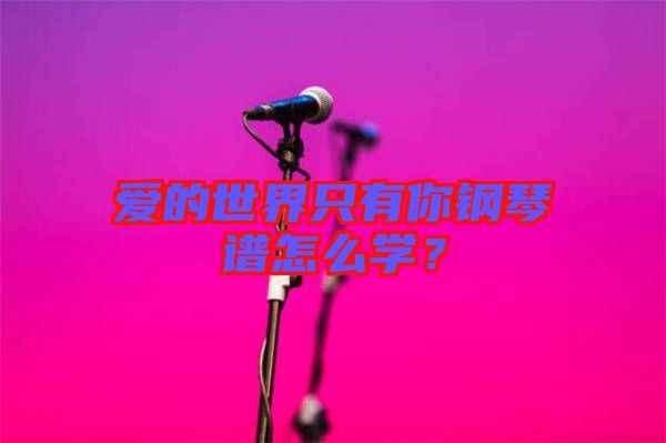 愛的世界只有你鋼琴譜怎么學(xué)？