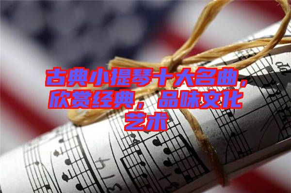 古典小提琴十大名曲，欣賞經(jīng)典，品味文化藝術(shù)