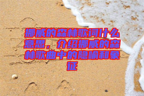 挪威的森林歌詞什么意思，介紹挪威的森林歌曲中的隱喻和象征