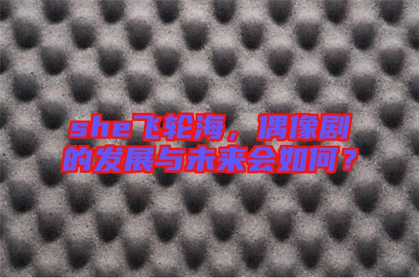 she飛輪海，偶像劇的發(fā)展與未來(lái)會(huì)如何？