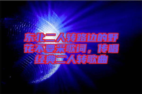 東北二人轉路邊的野花不要采歌詞，傳唱經典二人轉歌曲