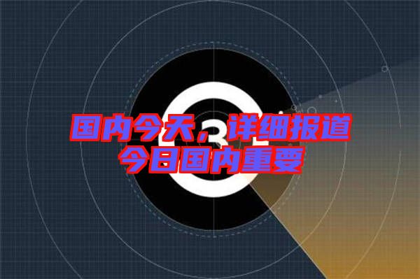國(guó)內(nèi)今天，詳細(xì)報(bào)道今日國(guó)內(nèi)重要
