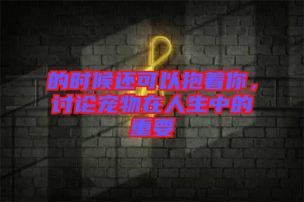 的時候還可以抱著你，討論寵物在人生中的重要