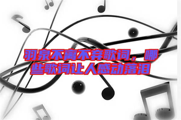 羽泉不離不棄歌詞，哪些歌詞讓人感動(dòng)落淚