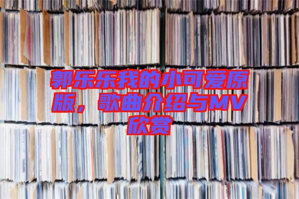 郭樂(lè)樂(lè)我的小可愛(ài)原版，歌曲介紹與MV欣賞